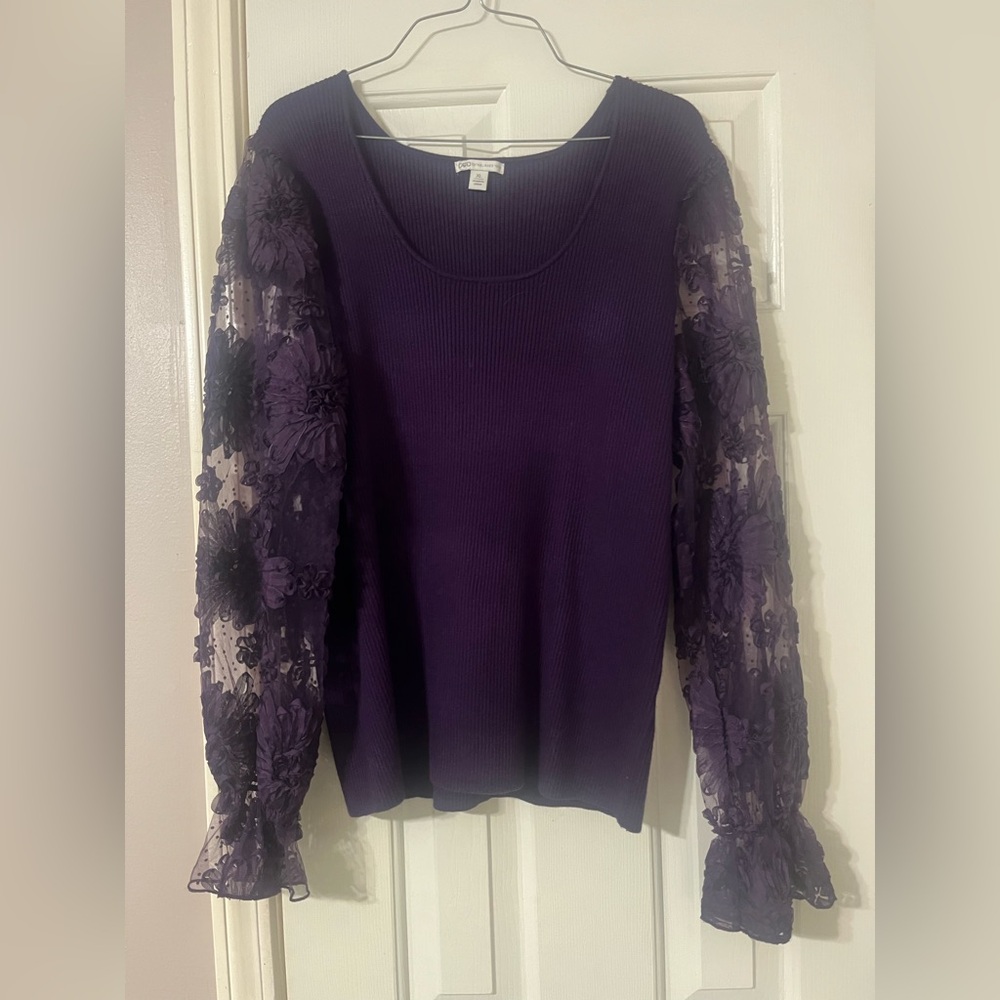 Cato Deep Purple Knit Top